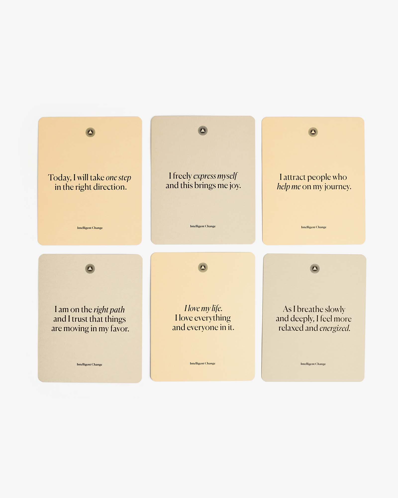 Weekly Self-Love Affirmation Cards with Stand