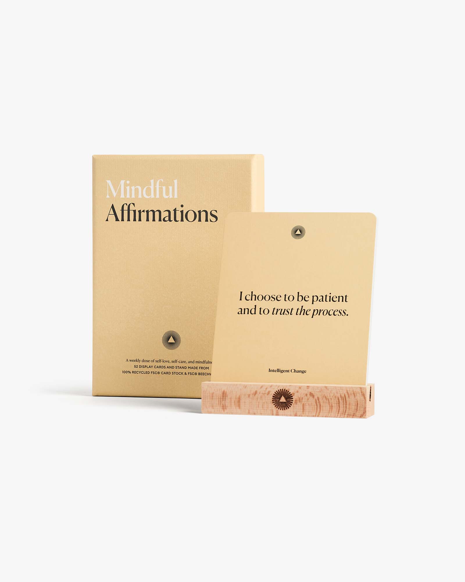Weekly Self-Love Affirmation Cards with Stand