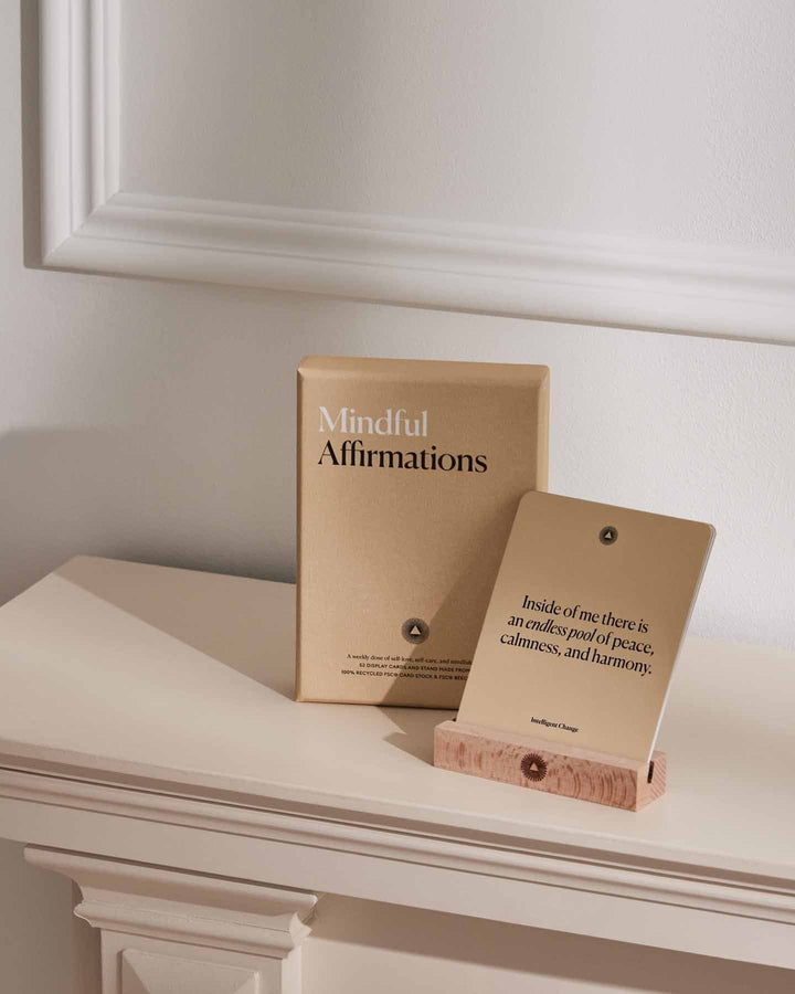 Weekly Self-Love Affirmation Cards with Stand