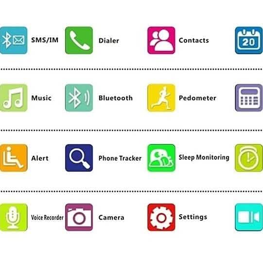 Bluetooth Smartwatch with Camera & Activity Tracker