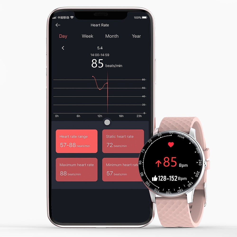 Smartwatch Fitness Tracker with Heart Rate Monitor