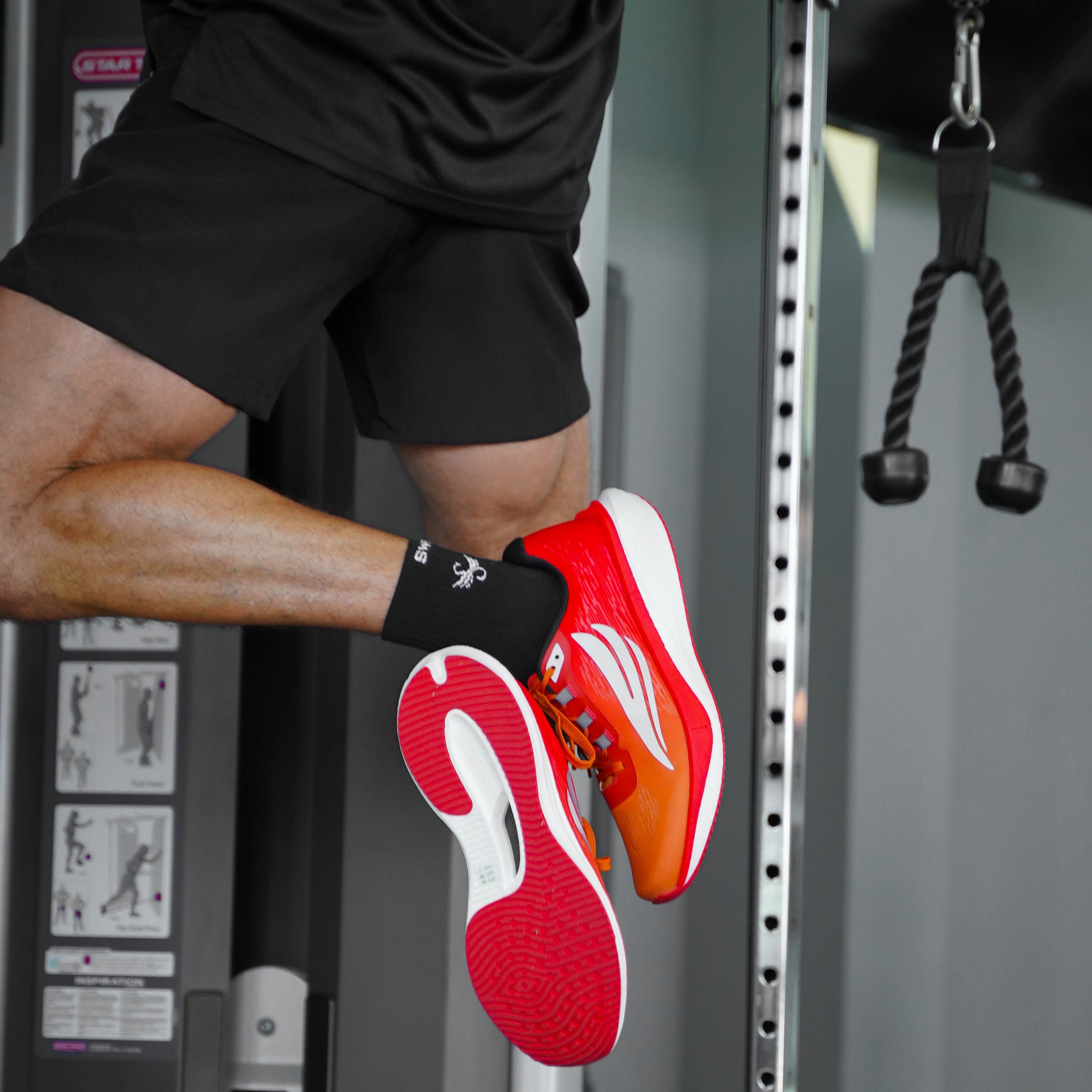 HORUS Men's Orange Athletic Shoes