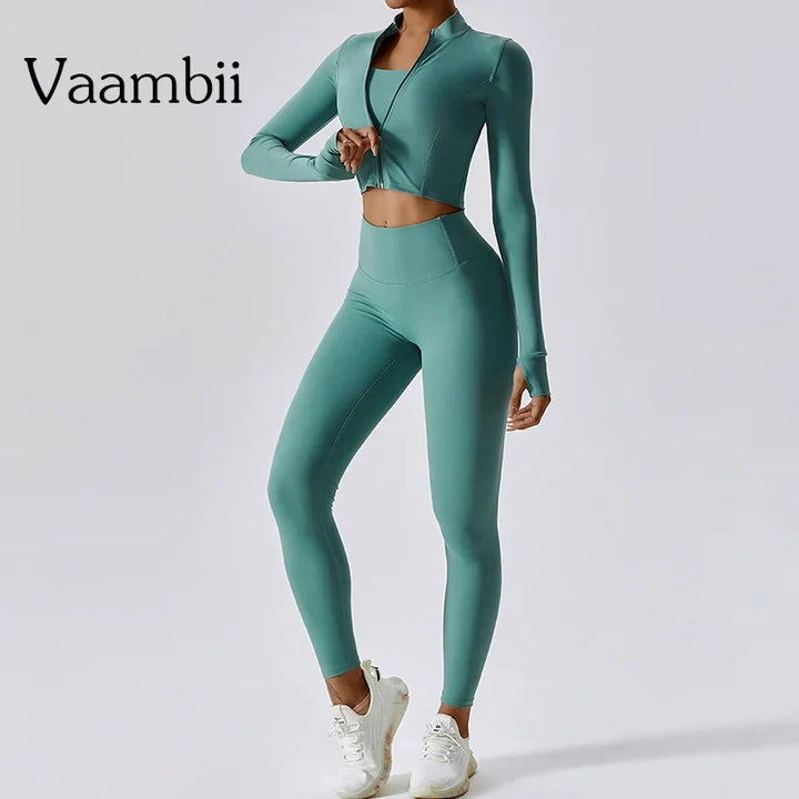 Women's 3-Piece Activewear Workout Set