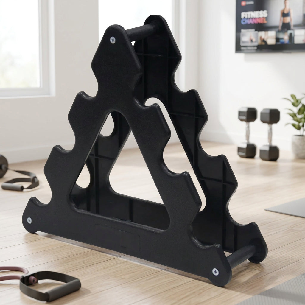3-Tier Compact Dumbbell Rack for Home Gym Storage