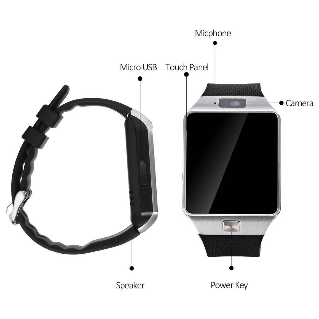 Bluetooth Smartwatch with Camera & Activity Tracker