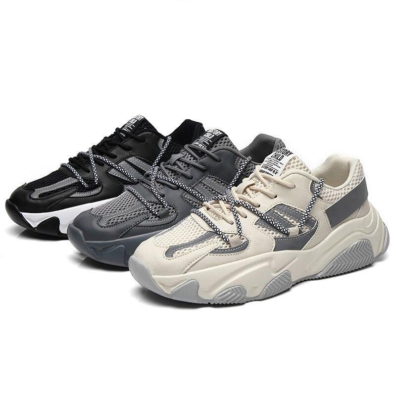 Men's Breathable Mesh Running & Basketball Sneakers