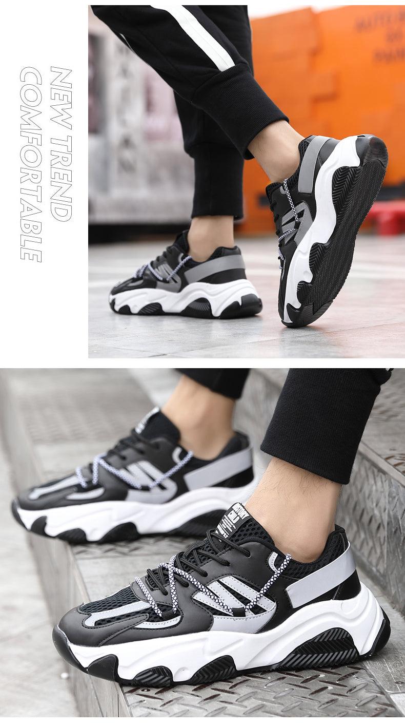 Men's Breathable Mesh Running & Basketball Sneakers