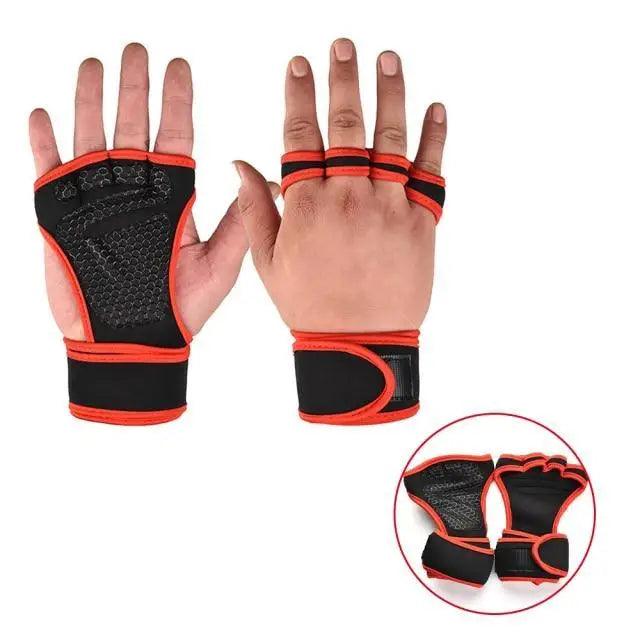 Training Weight Lifting Unisex Gloves Fitness Sports Body Building Gymnastics Grips Gym Hand Palm Wrist Protector Gloves
